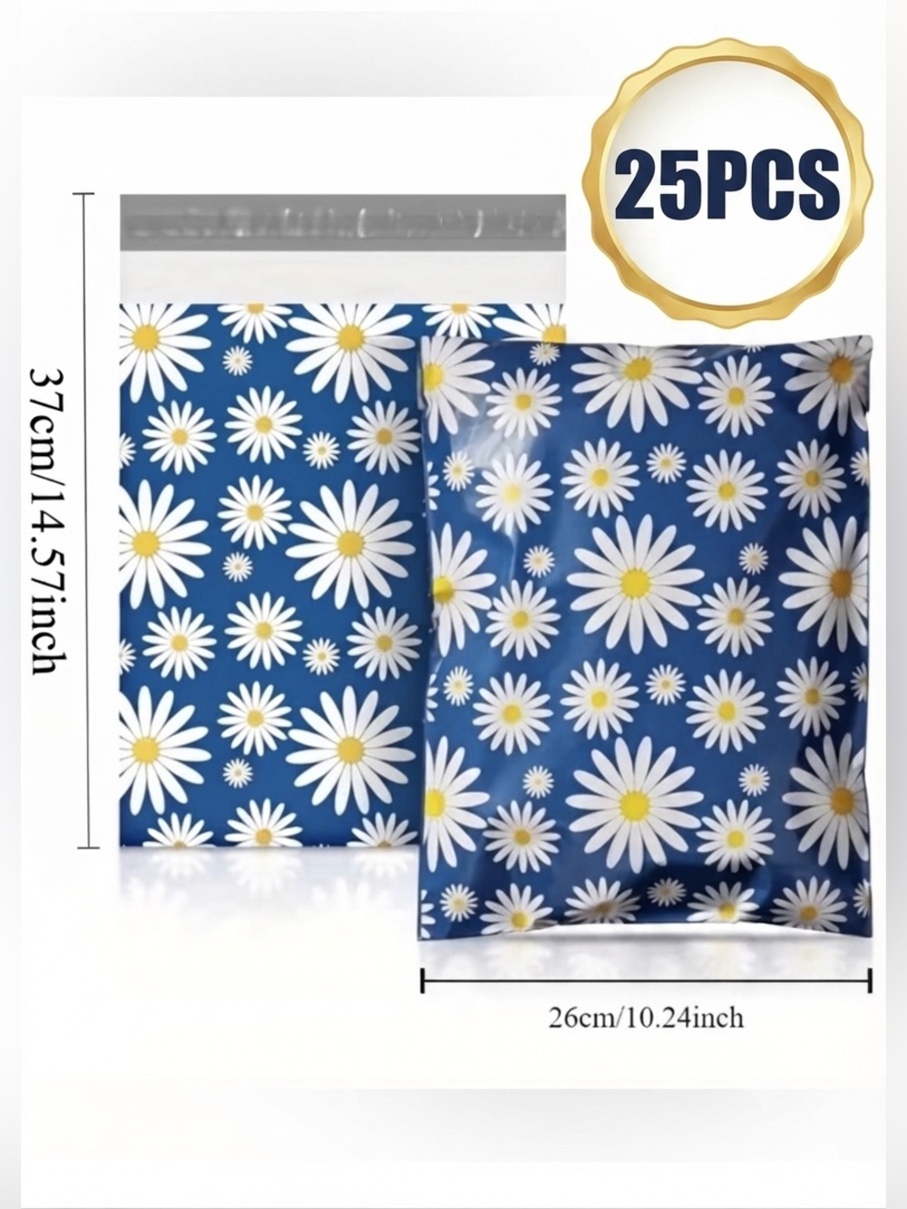 575pc Shipping Bundle. 25 Poly Mailers, 25 Cello Bags, 25 Cards & 500 Stickers - Picture 2 of 6